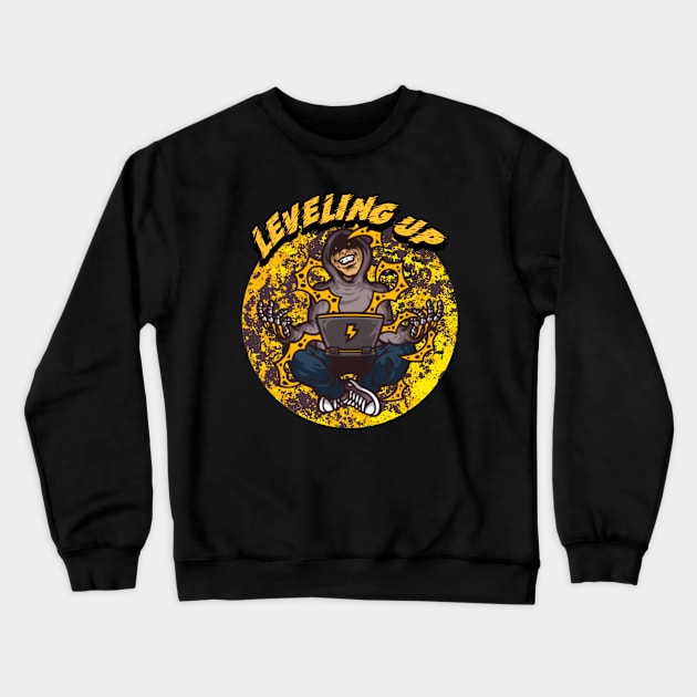 Leveling Up Crewneck Sweatshirt by CTJFDesigns